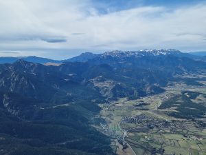 Über Odeillo nahe Perpignan (Frankreich)